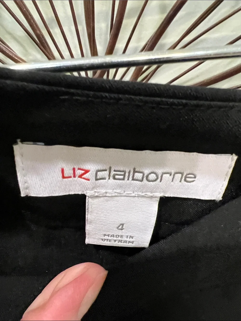 Liz Claiborne Black Stretch Pencil Skirt-NWOT